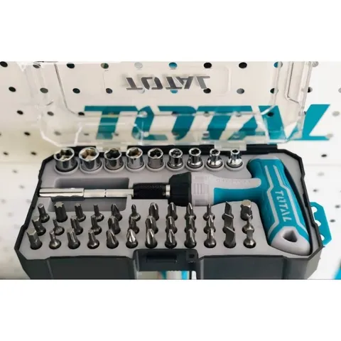 Bộ tuốc nơ vít chữ T 47 chi tiết Total TACSD30476 - Dụng cụ sửa chữa đa năng, bao gồm 35 mũi vít và 9 tuýp chất lượng cao