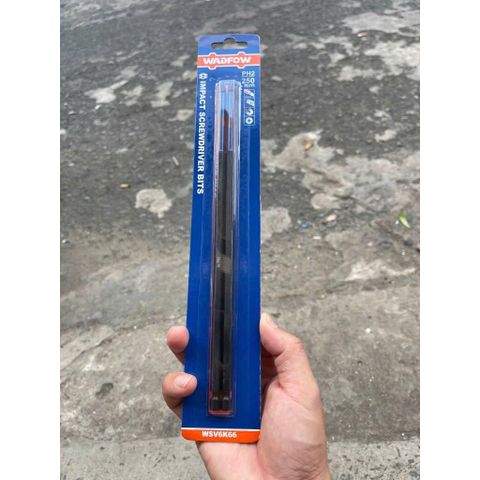 Bộ 2 Mũi Vít PH2 250mm - Thép S2 Công Nghiệp, Từ Tính, Chống Gãy - Dụng Cụ Tiện Ích Wadfow