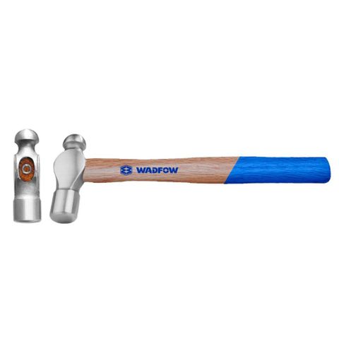Búa đầu tròn 450g Wadfow - Dụng cụ sửa chữa chất lượng cao với tay cầm gỗ và đầu thép carbon rèn nhiệt - Dụng cụ tiện ích lý tưởng cho mọi gia đình