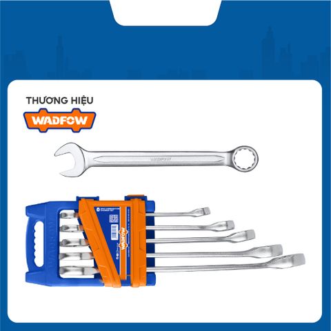 Bộ 5 Cờ Lê Vòng Miệng 8-14mm Wadfow - Dụng Cụ Sửa Chữa Chất Lượng Cao, Kích Thước Đa Dạng, Mạ Bóng Thời Trang