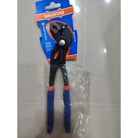 Kìm ống nước nhanh 10 inch Wadfow - Dụng cụ mở nhanh, chống gỉ, tay cầm nhựa tiện lợi cho ngành sửa chữa