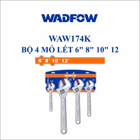 Bộ 4 Mỏ Lết Thép Cacbon 6