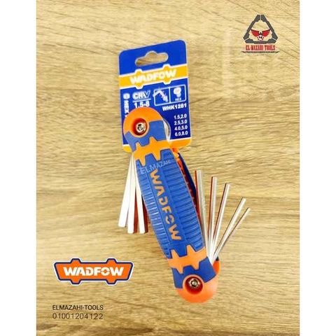 Bộ 8 chìa lục giác 1.5-8mm Wadfow - Dụng cụ tiện ích chất lượng cao, chất liệu Cr-V, kích thước đa dạng, lý tưởng cho thợ sửa chữa chuyên nghiệp.