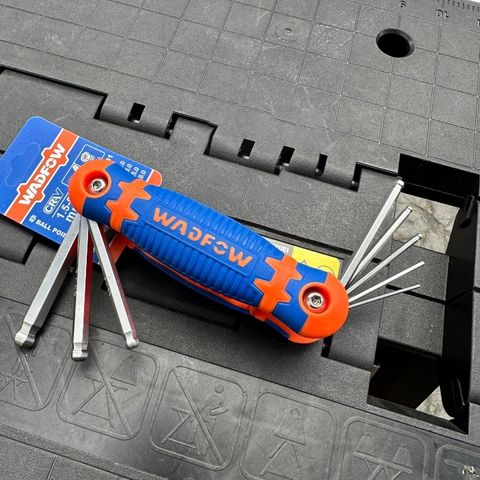 Bộ 8 Chìa Lục Giác Bi Tròn Wadfow 1.5-8mm - Dụng Cụ Tiện Ích Chất Lượng Cao, Đủ Kích Thước 1.5-8mm, Chất Liệu Cr-V