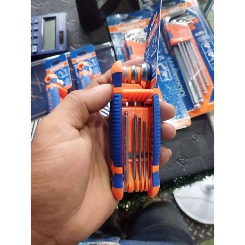 Bộ 8 Chìa Lục Giác Bi Tròn Wadfow 1.5-8mm - Dụng Cụ Tiện Ích Chất Lượng Cao, Đủ Kích Thước 1.5-8mm, Chất Liệu Cr-V
