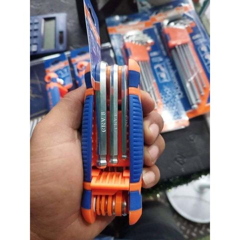 Bộ 8 Chìa Lục Giác Bi Tròn Wadfow 1.5-8mm - Dụng Cụ Tiện Ích Chất Lượng Cao, Đủ Kích Thước 1.5-8mm, Chất Liệu Cr-V