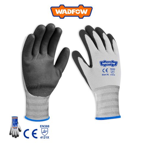 Găng Tay Phủ Nitri XL Wadfow - Dụng Cụ Bảo Hộ Cao Cấp Với Độ Co Dãn Tối Đa Và Khả Năng Thoáng Khí Tốt, Giảm Mồ Hôi