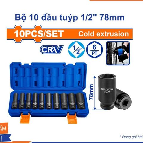 Bộ 10 đầu tuýp 1/2