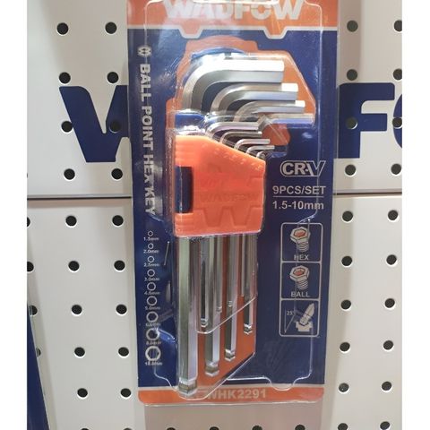 Bộ 9 Chìa Lục Giác Bi Tròn Cr-V 1.5-10mm - Dụng Cụ Hỗ Trợ Tiện Ích Sửa Chữa, Chất Lượng Cao từ Thương Hiệu Wadfow