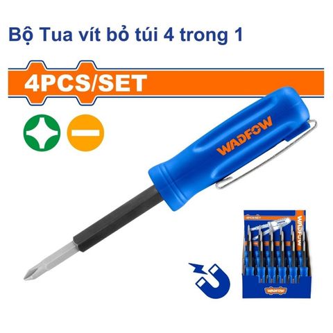 Bộ Tua Vít Bỏ Túi 4 Trong 1 WSS2J04 - Dụng Cụ Tiện Ích Đa Năng Cr-V Cho Người Sửa Chữa, Thiết Kế Gọn Nhẹ, Thoải Mái