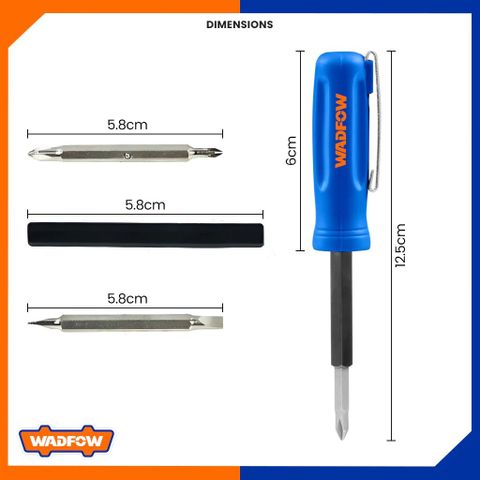 Bộ Tua Vít Bỏ Túi 4 Trong 1 WSS2J04 - Dụng Cụ Tiện Ích Đa Năng Cr-V Cho Người Sửa Chữa, Thiết Kế Gọn Nhẹ, Thoải Mái