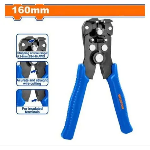 Dụng cụ tuốt dây tự động 160mm WBQ3606 - Thiết bị tiện ích chính xác cho cắt dây 0.2-6mm, Thương hiệu Wadfow, Chất lượng cao