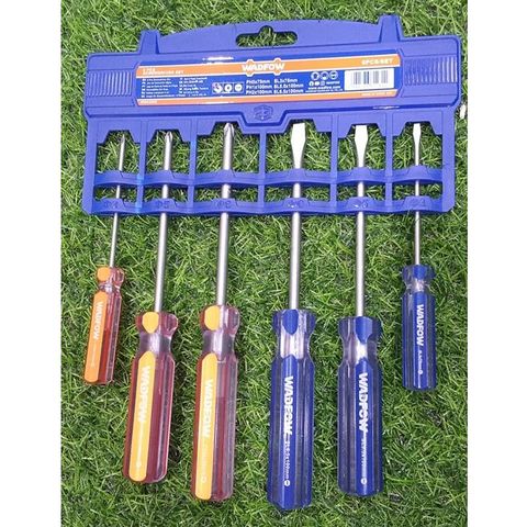 Bộ 6 Tua Vít Dẹp & Bake Wadfow - Dụng Cụ Tiện Ích Chất Liệu Thép Carbon 45# cho Sửa Chữa và Lắp Ráp