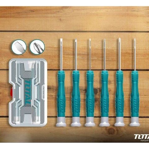Bộ Tô Vít Điện Tử 6 Chi Tiết Total THT250PS0601 - Dụng Cụ Tiện Ích Nghề Nghiệp Chất Lượng Cao, Thiết Kế Tiện Dụng
