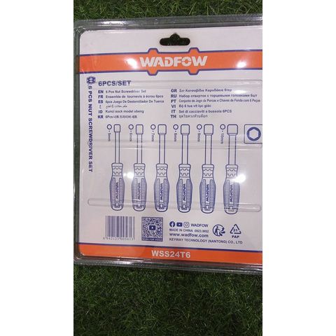 Bộ 6 Tua Vít Đầu Lục Giác WSS24T6 - Dụng Cụ Vặn Ốc Chất Lượng, Thiết Kế Mới, Kích Thước 5-10mm, Thân Tròn, Đóng Gói Vỉ Đôi