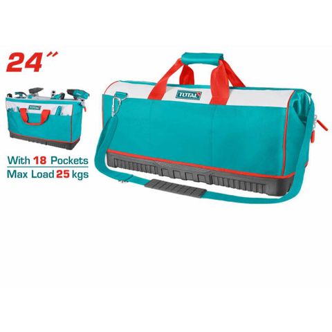 Túi Đựng Đồ Nghề Total 24 Inch - Chất Liệu Polyester Bền Bỉ, Tải Trọng 25kg, Dây Đeo Vai Điều Chỉnh, Phụ Kiện Tiện Ích