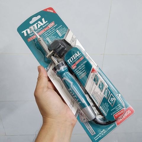 Mỏ Hàn Chì Total TET2606 K 60W - Thiết Bị Hàn Điện 220V-240V, Nhanh Nóng Chỉ 5 Phút, Dụng Cụ Hàn Chuyên Nghiệp
