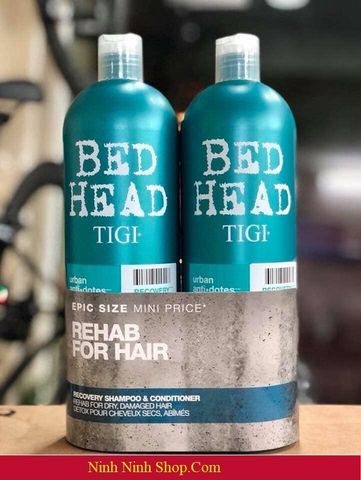 Combo Gội - Xả Tigi Bed Head Recovery 750ml (Xanh Ngọc) 329484