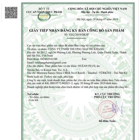 Viên uống bổ sung Omega 3 Ocean Plus - Tăng cường thị lực, hỗ trợ tim mạch và xương khớp - Nhập khẩu chất lượng từ Thổ Nhĩ Kỳ