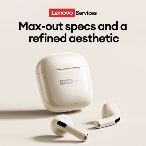 Tai Nghe Bluetooth Lenovo LE201 - Âm Thanh HIFI Chất Lượng, Cảm Ứng Thông Minh, Kết Nối Bluetooth 6.0, Thiết Kế Không Dây, Thời Gian Nghe 4 Giờ