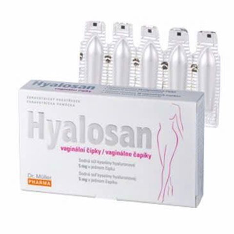 Viên Đặt Hyalosan Hỗ Trợ Làm Ẩm và Khôi Phục Biểu Mô Phụ Nữ - Hộp 10 Viên Cao Cấp Từ Dr Muller Pharma