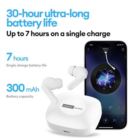 Tai Nghe Bluetooth Lenovo LE209 - Độ Trễ Thấp Chống Nước, Âm Thanh HIFI, Thiết Kế Nhẹ và Thoải Mái, Kết Nối Bluetooth 6.0