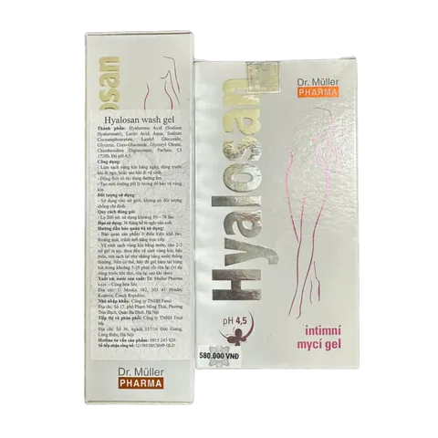 Gel Vệ Sinh Phụ Nữ Hàng Ngày Hyalosan 200ml - An Toàn, Dưỡng Ẩm, Ngăn Ngừa Viêm Nhiễm, Phù Hợp Cho Phụ Nữ Và Trẻ Em Từ 8 Tuổi