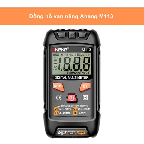 Đồng Hồ Đo Điện Vạn Năng Diymore ANENG M113 - Đo Điện Áp AC/DC, Dòng Điện, Điện Trở, Màn Hình LCD Rõ Ràng, Dụng Cụ Kỹ Thuật Số Tiện Lợi