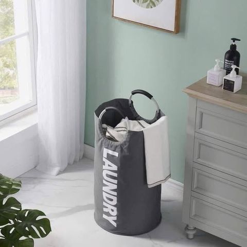 Túi Đựng Đồ Giặt Amazon Basics 115L - Chất Liệu Vải Oxford Bền Bỉ, Thiết Kế Thông Minh, Tiện Lợi Cho Gia Đình
