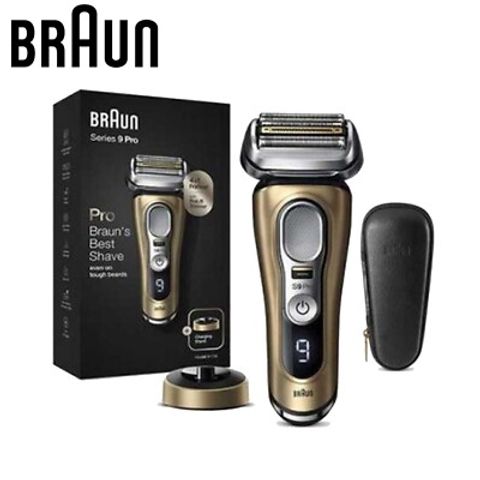 Máy Cạo Râu Điện Braun Series 9 Pro+ 9519s - Công Nghệ Cạo Chính Xác - Chống Nước, Pin 60 Phút - Sản Xuất Tại Đức