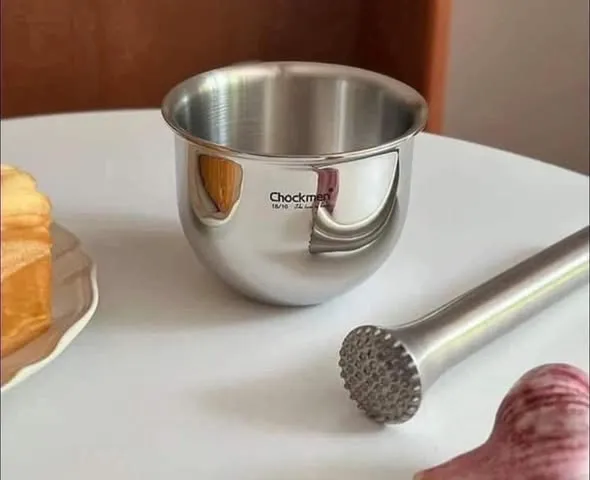Set Chày Cối Inox 304 Chockmen - Dụng Cụ Nhà Bếp Cao Cấp Thao Tác Dễ Dàng, Vệ Sinh Tiện Lợi, Không Nấm Mốc