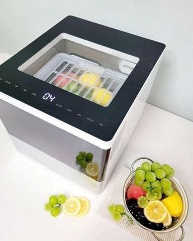 Máy rửa thực phẩm Hurom UC-B01FWH - Công nghệ siêu âm 3 chức năng, loại bỏ 99,99% chất độc, made in Korea, dung tích 10L