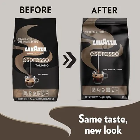 Cà phê Ý Lavazza Espresso Italiano nguyên hạt Whole Bean gói 1kg [Hàng Mỹ]