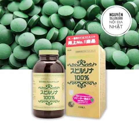 Tảo Xoắn Spirulina Nhật Bản 2200 Viên - Thực Phẩm Chức Năng Hỗ Trợ Sức Khỏe, Cung Cấp Dinh Dưỡng Tối Ưu