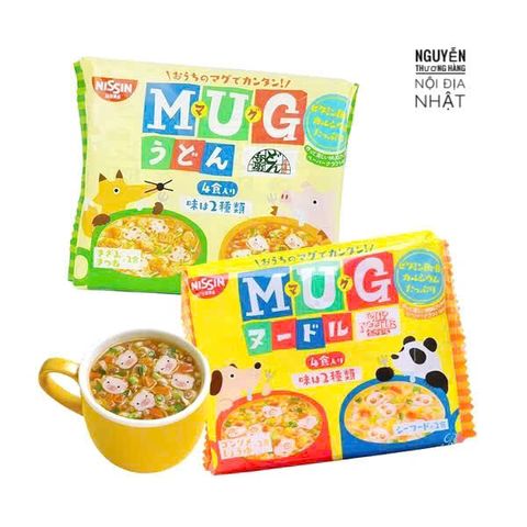 Mì Mug Nissin Nhật Bản 96g cho bé ăn dặm - Dinh dưỡng tự nhiên, dễ chế biến, hương vị thơm ngon cho trẻ nhỏ