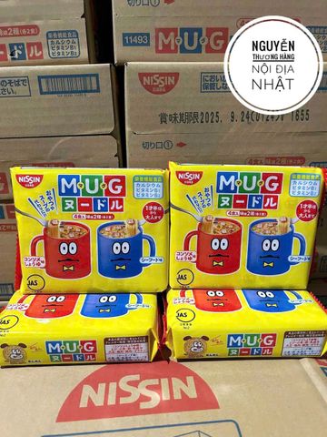 Mì Mug Nissin Nhật Bản 96g cho bé ăn dặm - Dinh dưỡng tự nhiên, dễ chế biến, hương vị thơm ngon cho trẻ nhỏ