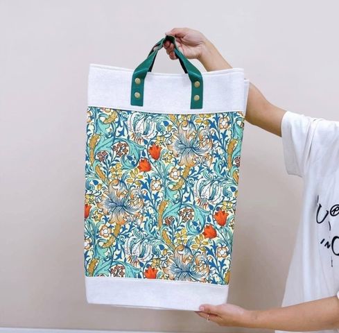 Giỏ đựng quần áo giặt là cao cấp Magrace Paris - Túi tote thời trang cho phòng ngủ và phòng tắm, dễ dàng mang đi giặt