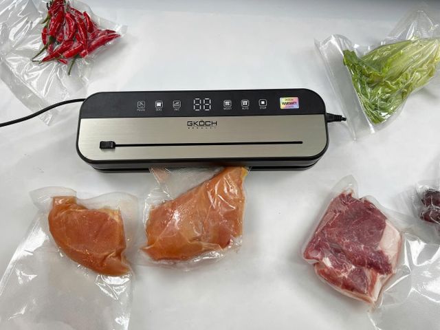 Máy Hút Chân Không GKÖCH HF-9011 - Thiết Kế Sang Trọng, Hút Thực Phẩm Khô & Ẩm, Dao Cắt Tiện Lợi, Dễ Vệ Sinh.