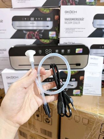 Máy Hút Chân Không GKÖCH HF-9011 - Thiết Kế Sang Trọng, Hút Thực Phẩm Khô & Ẩm, Dao Cắt Tiện Lợi, Dễ Vệ Sinh.
