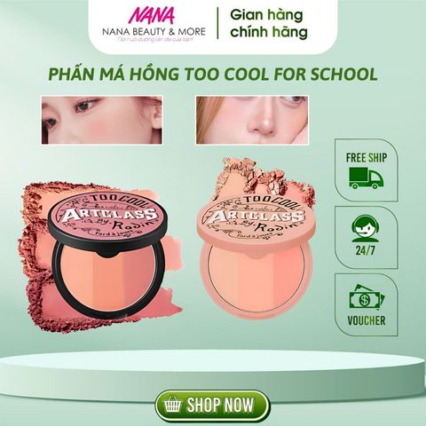 Phấn Má Hồng 3 Màu Too Cool For School Artclass By Rodin 9.5g - Makeup Blusher Siêu Mịn Cho Làn Da Rạng Rỡ
