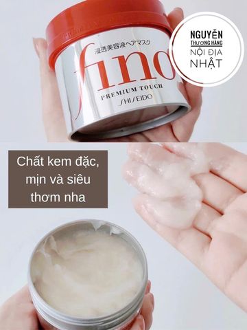 Kem ủ tóc Fino Premium Touch Shiseido Nhật Bản - Dưỡng tóc mượt mà, phục hồi hư tổn, cấp ẩm sâu cho mọi loại tóc