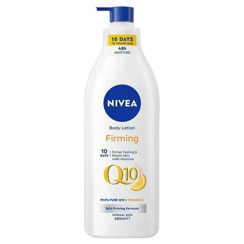 NIVEA Body Firming Lotion Q10 Plus Vitamin C 400ml - Dưỡng ẩm chuyên sâu cho da khô, cải thiện độ đàn hồi và chống lão hóa