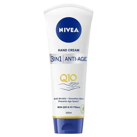 Kem dưỡng da tay NIVEA Q10 3-in-1 Anti-age Hand Cream with UV Filters 100ml 348208