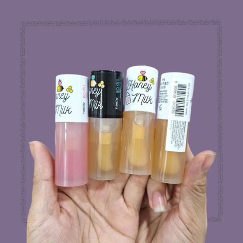 Tinh Chất Dưỡng Môi A'pieu Honey Milk Lip Oil 5g - Đánh Bay Môi Khô, Căng Mọng, Chăm Sóc Chất Lượng Hàn Quốc