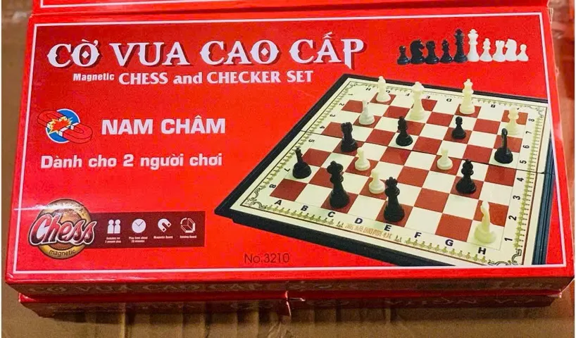 Bộ Cờ Vua Cao Cấp Có Nam Châm Dành Cho 2 Người Chơi - Đồ Chơi Giáo Dục Sang Trọng và Bền Bỉ, Thú Vị Cho Mọi Lứa Tuổi