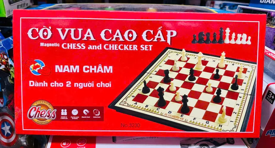 Bộ Cờ Vua Cao Cấp Có Nam Châm Dành Cho 2 Người Chơi - Đồ Chơi Giáo Dục Sang Trọng và Bền Bỉ, Thú Vị Cho Mọi Lứa Tuổi