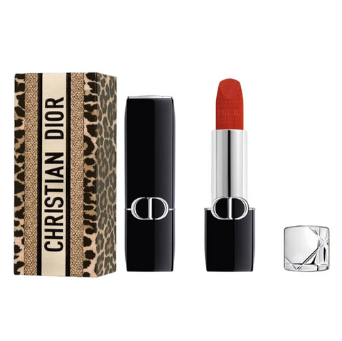 Son Dior 777 Fahrenheit Velvet Finish Màu Đỏ Cam (Vỏ Beo) - Son Dưỡng Môi Sang Trọng, Đậm Đà, Thời Thượng