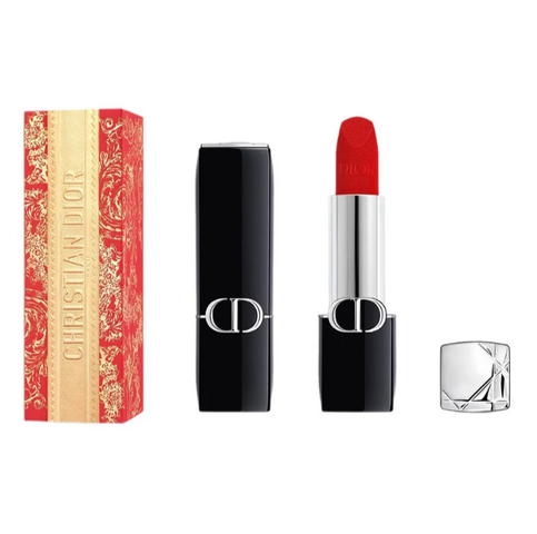 [ tester ] Son Dior Rouge Dior Limited Edition Lunar New Year 999 Màu Đỏ Tươi