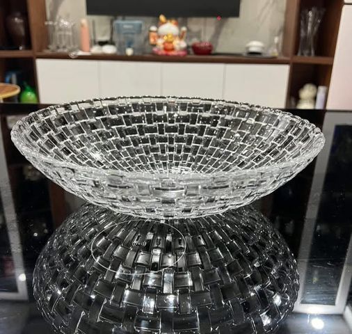 Đĩa Pha Lê 30cm Nachtmann Bossa Nova - Đế Xoay Sang Trọng, Thích Hợp Bày Bánh Kẹo, Hoa Quả, Tiệc Trà