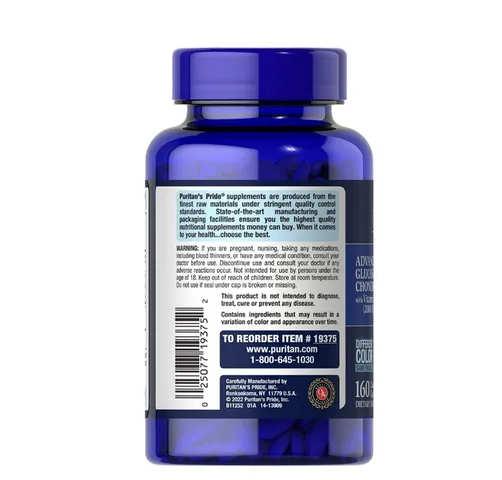 Viên Uống Bổ Khớp Puritan’s Pride Advanced Glucosamine, Chon-droi-tin(Sụn vi cá), MSM & D3 – 160 Viên (Mỹ) - MẸ SÓC